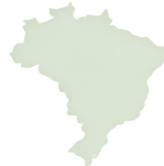 Mapa do Brasil com marcadores representando diferentes territórios